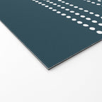 Dark Teal Ethnic Spotted Striped Welcome Mat Gallery Image 2