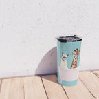 Playful Gangs in Bathtub Blue Travel Mug Gallery Image 4