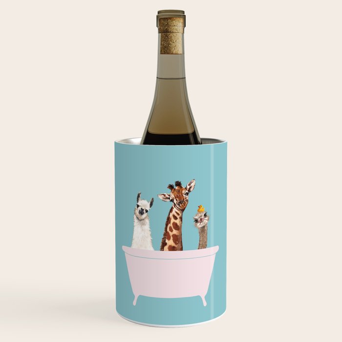 Playful Gangs in Bathtub Blue Wine Chiller Gallery Image 1