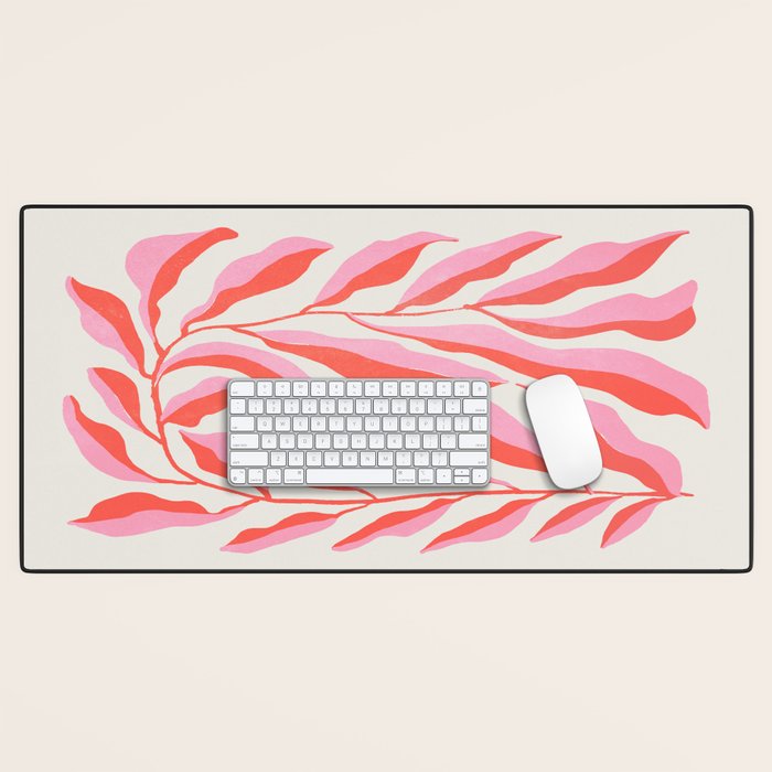 Ferns: Peach Matisse Edition Desk Mat Gallery Image 1