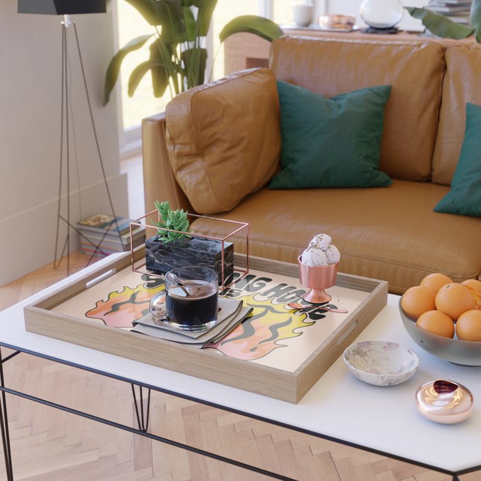 Staying Home Is Hot Serving Tray Gallery Image 2