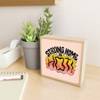 Staying Home Is Hot Mini Art Print Gallery Image 2