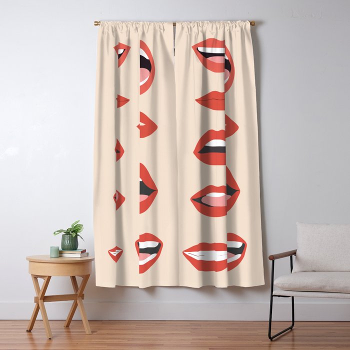 Lips III Window Curtain Gallery Image 5