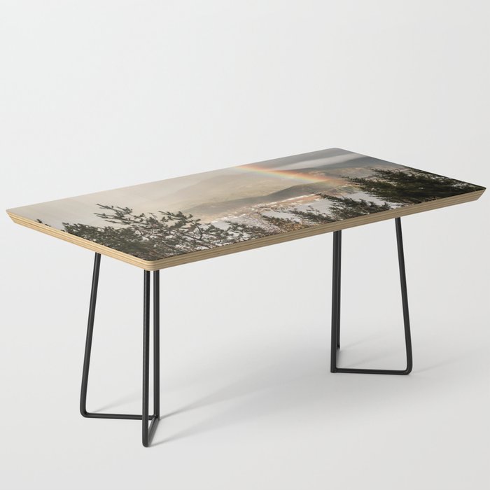 Rainbow In The Mountains | Lake In Norway Photo Art Print  | Nature Landscape Travel Photography Coffee Table Gallery Image 1