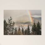Rainbow In The Mountains | Lake In Norway Photo Art Print  | Nature Landscape Travel Photography Welcome Mat Gallery Image 1