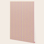 Modern colorful artistic teal pink orange easter eggs pattern Wallpaper Gallery Image 2