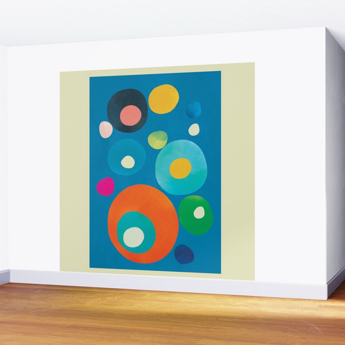 Mid-Century Abstract Balance 14 Wall Mural Gallery Image 2