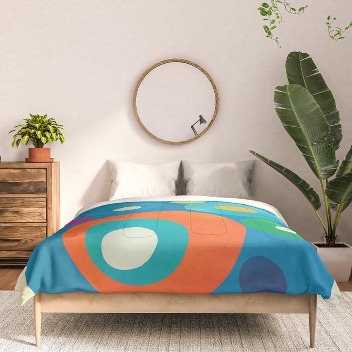 Mid-Century Abstract Balance 14 Comforter Gallery Image 3