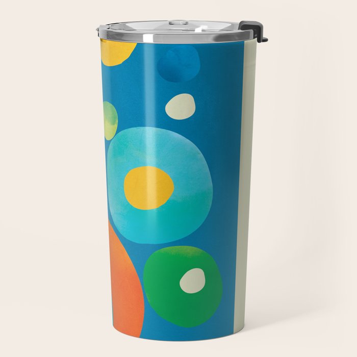 Mid-Century Abstract Balance 14 Travel Mug Gallery Image 2