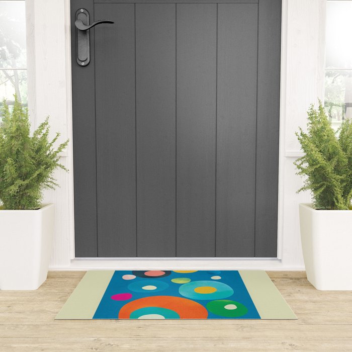 Mid-Century Abstract Balance 14 Welcome Mat Gallery Image 3