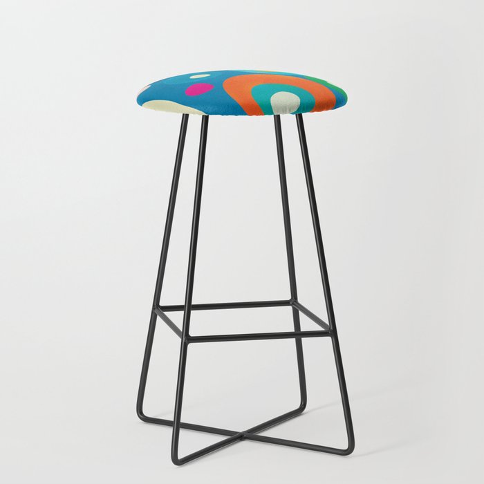 Mid-Century Abstract Balance 14 Stool Gallery Image 1