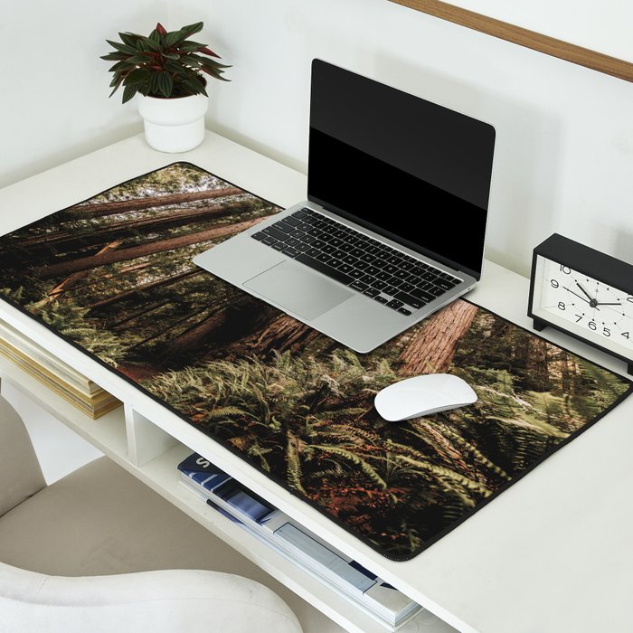 Forest Adventure - Redwood National Park Hiking Desk Mat Gallery Image 2