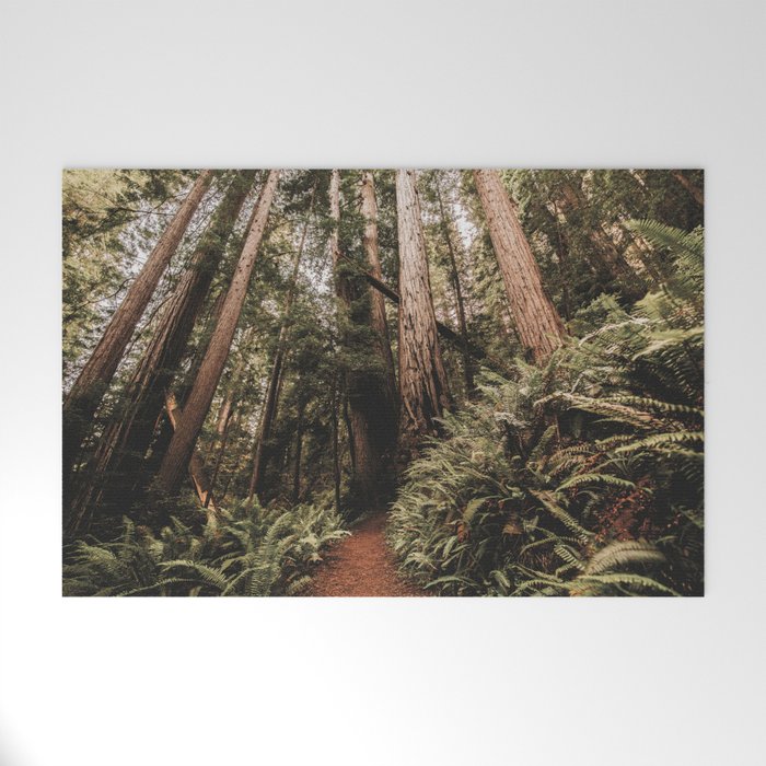 Forest Adventure - Redwood National Park Hiking Welcome Mat Gallery Image 1
