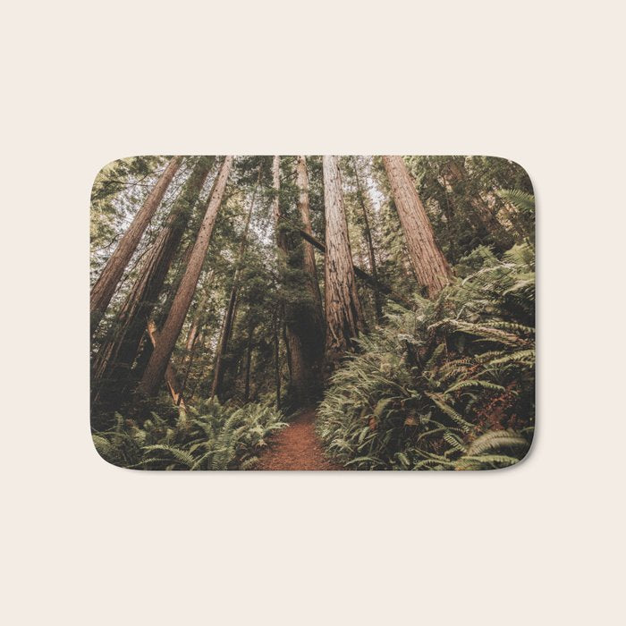 Forest Adventure - Redwood National Park Hiking Bath Mat Gallery Image 1