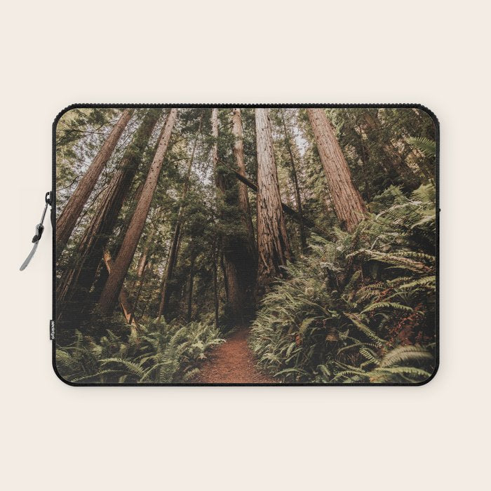 Forest Adventure - Redwood National Park Hiking Laptop Sleeve Gallery Image 1