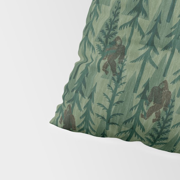 Subtle Sasquatch - Forest  Pillow Sham Gallery Image 4