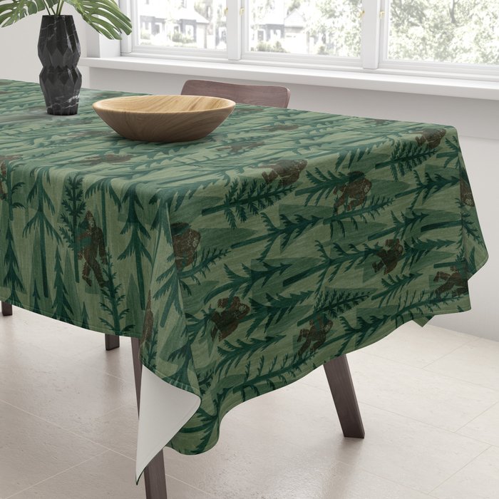 Subtle Sasquatch - Forest  Tablecloth Gallery Image 3