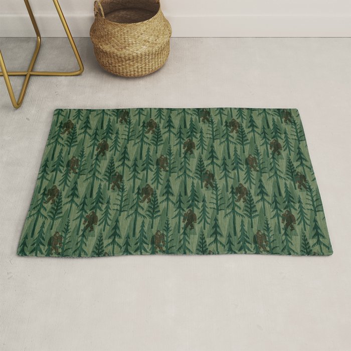 Subtle Sasquatch - Forest  Rug Gallery Image 1