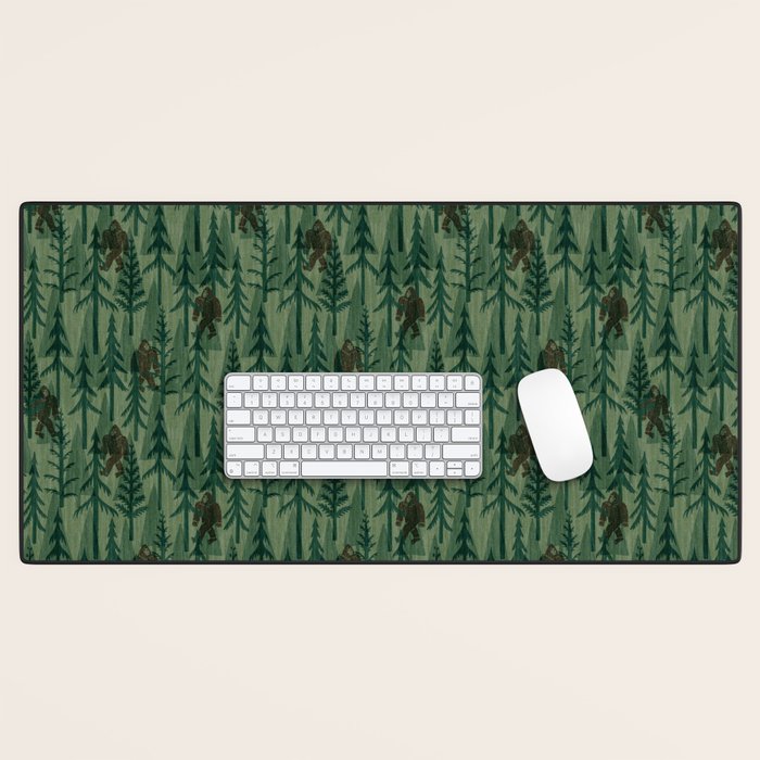 Subtle Sasquatch - Forest  Desk Mat Gallery Image 1