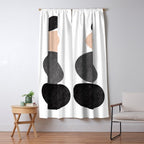 Peaceful, Zen, Balance, Geometric Art Window Curtain Gallery Image 5