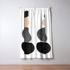 Peaceful, Zen, Balance, Geometric Art Window Curtain Gallery Image 3