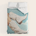 These Boots - Glitter Blue Sky Landscape Comforter Gallery Image 6