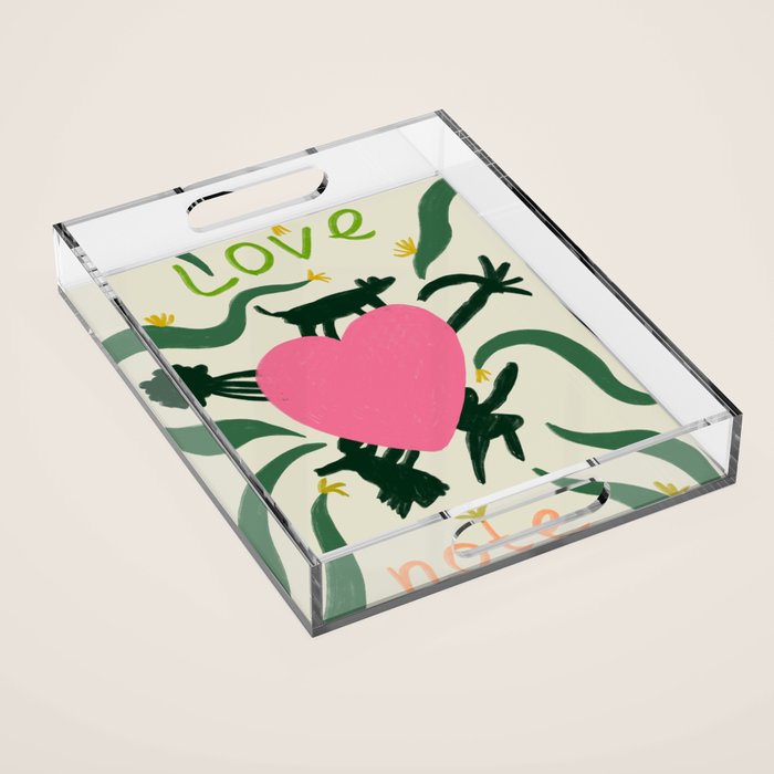 LOVE NOTE Acrylic Tray Gallery Image 1