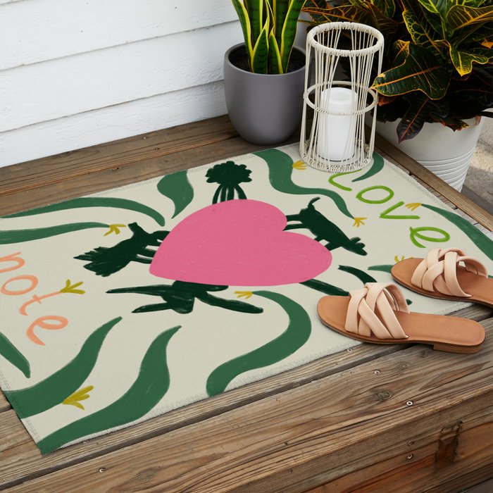 LOVE NOTE Outdoor Rug Gallery Image 2