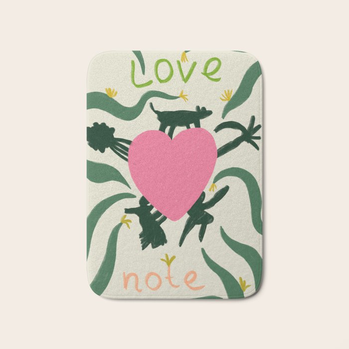 LOVE NOTE Bath Mat Gallery Image 1