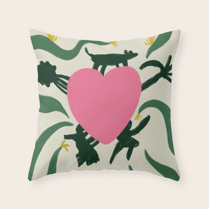 LOVE NOTE Throw Pillow Gallery Image 1