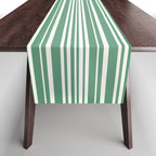 Classic Stripes XXXIX - Kelly Green Table Runner Gallery Image 1