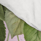 Lush Cherry Orchard Sweet Summer Fruits On Pink Stripes Comforter Gallery Image 4