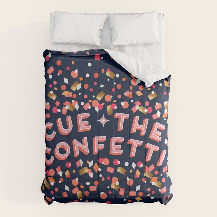 Cue the Confetti - Navy Palette Comforter Gallery Image 6