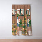 Wooden floors, walls and window sills Window Curtain Gallery Image 3