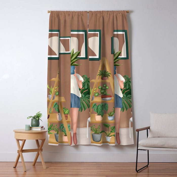 Wooden floors, walls and window sills Window Curtain Gallery Image 1
