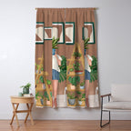 Wooden floors, walls and window sills Window Curtain Gallery Image 5