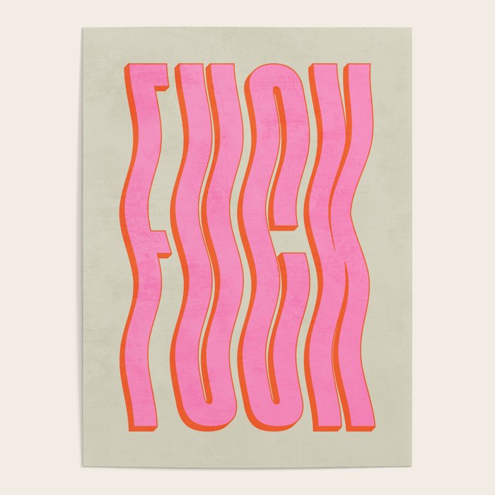 Favorite Word: Peach Wavy Edition Poster Gallery Image 4