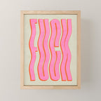 Favorite Word: Peach Wavy Edition Mini Art Print Gallery Image 1
