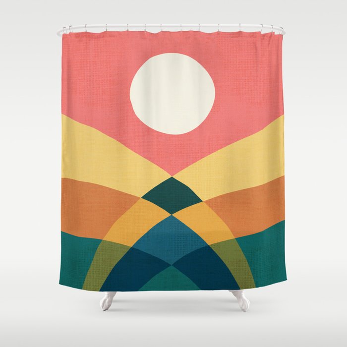 Rolling hills Shower Curtain Gallery Image 1
