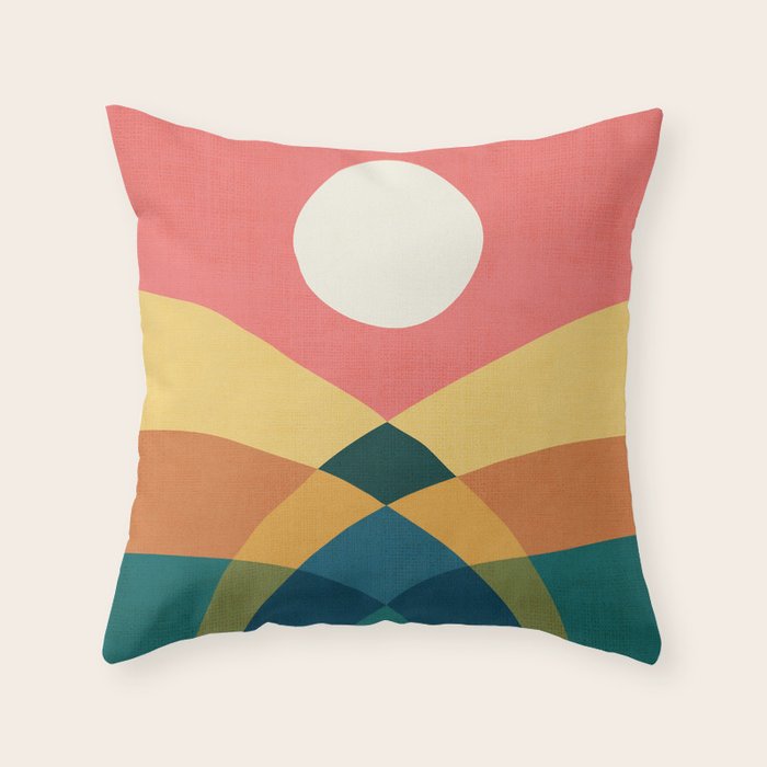 Rolling hills Throw Pillow Gallery Image 6