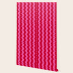  Red and Pink Candy Striped Waves Wallpaper Gallery Image 2