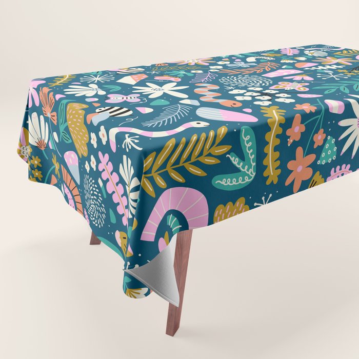 Cute Insects Kids Pattern Tablecloth Gallery Image 1