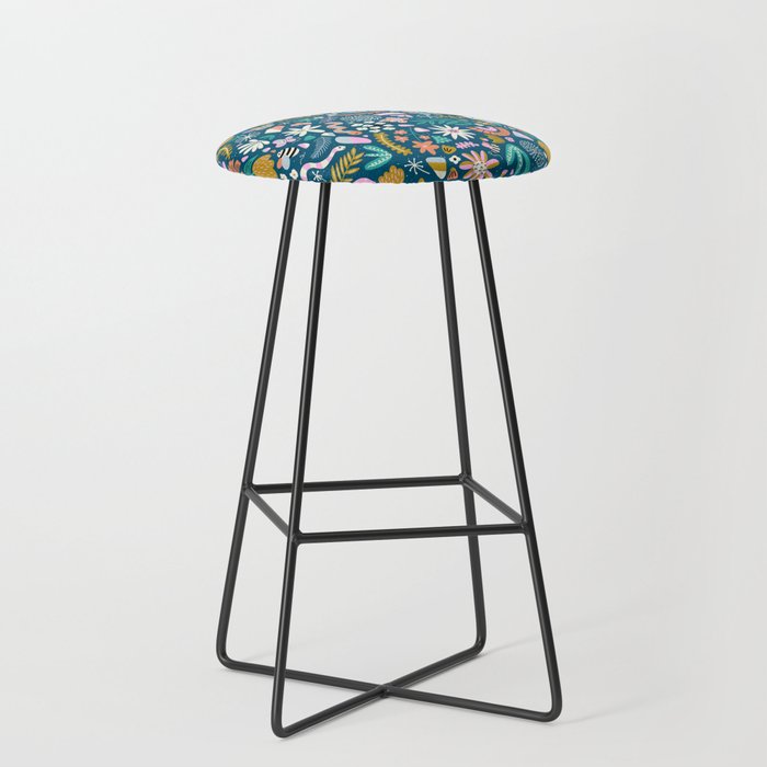 Cute Insects Kids Pattern Stool Gallery Image 1