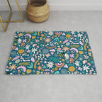 Cute Insects Kids Pattern Rug Gallery Image 1