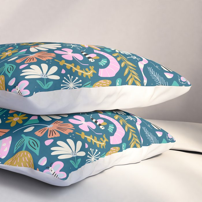 Cute Insects Kids Pattern Pillow Sham Gallery Image 3