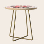 Hamsa Hand - Red & Black Palette Side Table Gallery Image 1