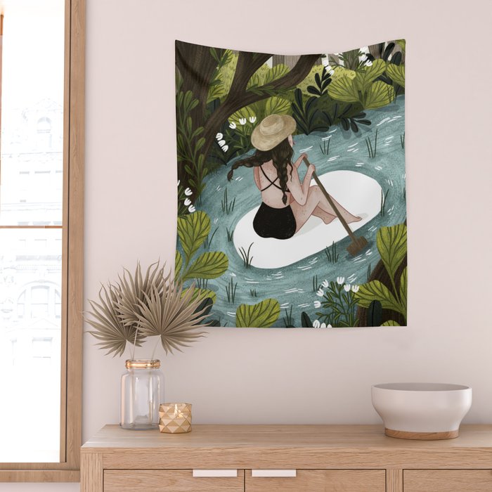 Down the River Wall Tapestry Gallery Image 2