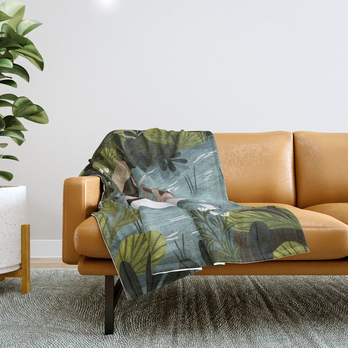 Down the River Throw Blanket Gallery Image 1