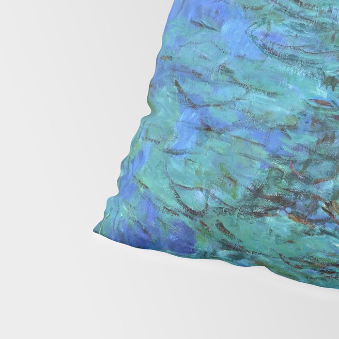 Claude Monet Water Lilies BLUE Pillow Sham Gallery Image 4