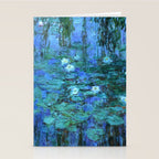 Claude Monet Water Lilies BLUE Stationery Card Gallery Image 2